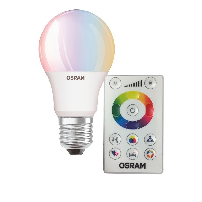 girasol Desenmarañar río 86281 — FOCO LED A19 OSRAM RGB con control remoto - Comercial Eléctrica