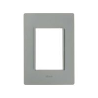 2600613-035 — Placa sin chasis de 3 ventanas en color gris plomo de serie 26