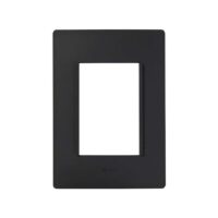 2600613-071 — Placa sin chasis de 3 ventanas en color negro azabache de serie 26