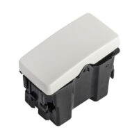 2101-BA — Interruptor sencillo color blanco alpino sin visor de serie Stylo / Status