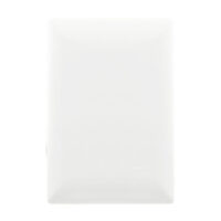 E913BNO — Placa ciega en policarbonato color blanco serie alpha