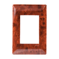 E913PRS — Placa de 3 ventanas en policarbonato color Madera Palo de Rosa serie alpha