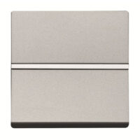 N2201-PL — Interruptor sencillo de 2 módulos color plata de serie Zenit