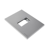 N2471-PL — Placa de 1 módulo y de 1 ventana en color plata de serie Zenit