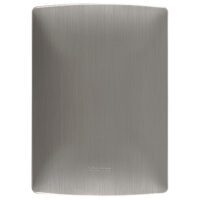 QZ4803M0AAC — Placa ciega de aluminio color acero serie Quinziño MX