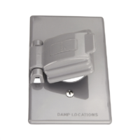S1961 — Placa para exterior de 1 módulo gris marca EATON