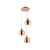 3017-3 — Luminario colgante de 3 luces metálico cobre modelo 3017-3 CO