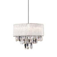 420501 — Luminaria en metal cromo y cristal modelo 420501 marca STRATTO