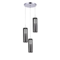 440403 — Luminaria candil de cromo y cristal modelo 44003 marca STRATTO