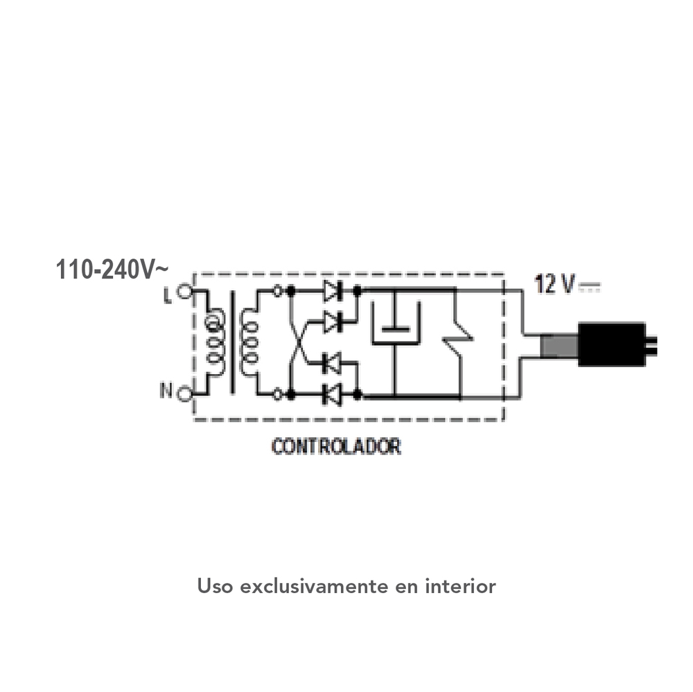 DRIVER LED 100W/12V. P/TIRA FLEXIBLE DRIVER-LED-12V-100W-PR – Lumi Material  Electrico