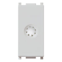 14044.SL — Salida de cable con sujetacable Silver de marca Vimar y de serie PLANA
