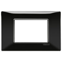 14653.05 — Placa 3M tecn. negro de marca Vimar y de serie PLANA