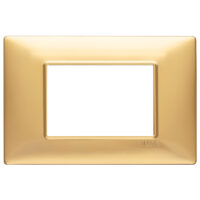 14653.25 — Placa 3M tecn. oro mate de marca Vimar y de serie PLANA