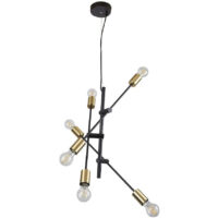 20CTL8190MVN — Luminario colgante en lámina de acero y negro mate marca tecnolite modelo SESTUS
