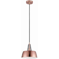 60CTL320MVCO/ — Luminario colgante de acero cobre y cristal marca tecnolite modelo LA CANEE