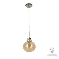 60CTL8173MVCA/ — Luminario colgante de cristal ambar marca tecnolite modelo MINERVA