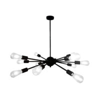 720CTL8192MVN — Luminario colgante de aluminio negro marca tecnolite modelo CELAENO 1