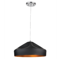 CTL-1940/N — Luminario colgante de lámina de acero en negro/cobre marca tecnolite modelo URSA 2