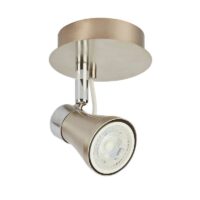 60LVC2801MVS/ — Spot de sobreponer en lámina de acero satinado modelo CASSANO marca Tecnolite