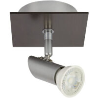 60LVC2401MVS/ — Spot de sobreponer en lámina de acero satinado modelo CAMPI marca Tecnolite