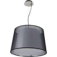 20CTL7283MVN — Luminario colgante en terminado de acero y textil negro marca tecnolite modelo DENEB