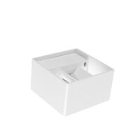 HLED-401/7.5W/30/B — Arbotante LED con 2 luces para exterior en 7.5w modelo ZIBO en aluminio blanco marca Tecnolite