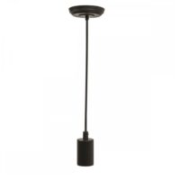 60SOCK044MVE27N/SOCK-VIN-044 — Socket colgante vintage de aluminio negro modelo 60SOCK044MVE27N marca Tecnolite