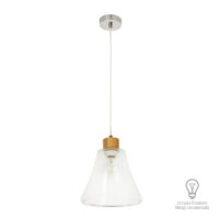 60CTL8176MVC/ — LAOS luminario colgante en lámina de acero y cristal marca tecnolite