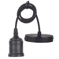 83960/ — PENDULUM Socket colgante vintage de acero negro modelo 86730 marca LEDVANCE
