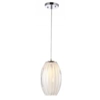 TH0105/C — Cocoon luminario colgante de 1 luz en metal cromado y cristal opalino marca Tecnolite