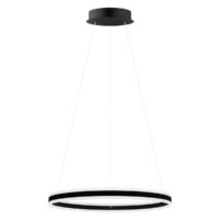 203649A — TONARELLA Luminario colgante LED de 82w en acero negro y plástico marca Eglo