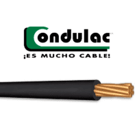Cable Condulac THW calibre 6 color negro. <b>Por metro</b>