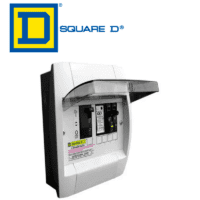 Centro de carga de 2+4 espacios y 60 amperes para empotrar <b> marca Square D </b>