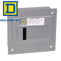 Centro de carga de 6 polos y 100 amperes para empotrar <b> marca Square D </b>