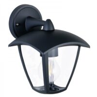 6043/NE — 6043/NE Farol en aluminio negro para sobreponer en pared de exterior marca Calux
