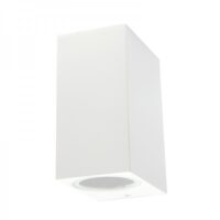 9268-GU10/BL — 9268-GU10/BL Arbotante con 2 luces en aluminio blanco para sobreponer en exterior marca Calux