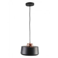 C219/NE — C219/NE Luminario colgante de 1 luz en metal negro marca Calux