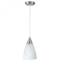 C701MB/AM — C701MB/AM Luminario colgante de 1 luz en cristal marmol blanco marca Calux