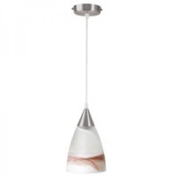 C701MC/AM — C701MC/AM Luminario colgante de 1 luz en cristal marmol café marca Calux