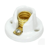 Portalámparas de cerámica para candelabro modelo 130 marca IUSA