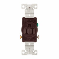 Receptáculo grado industrial a 15 A y 125 V color café modelo 817B-BOX marca Arrow Hart