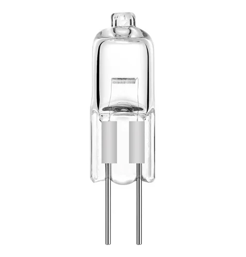 JC20 - Foco halógeno cacahuate 12v en base G4 y en luz cálida de 20W marca LUMMI